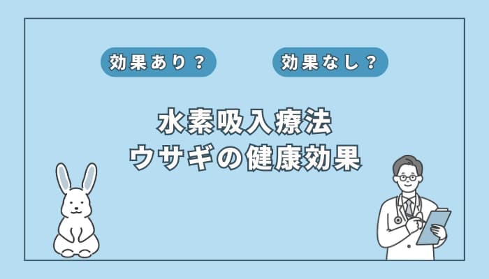 【獣医監修】水素吸入療法はうさぎの健康に役立つ?