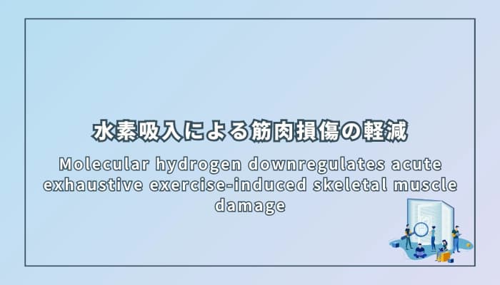 水素吸入による筋肉損傷の軽減